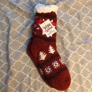 Fluffy holiday socks